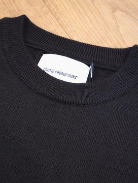 COOTIE PRODUCTIONS ブラックニットセーター ケーブル COOTIE PRODUCTIONS ブラックニットセーター ケーブル cootie