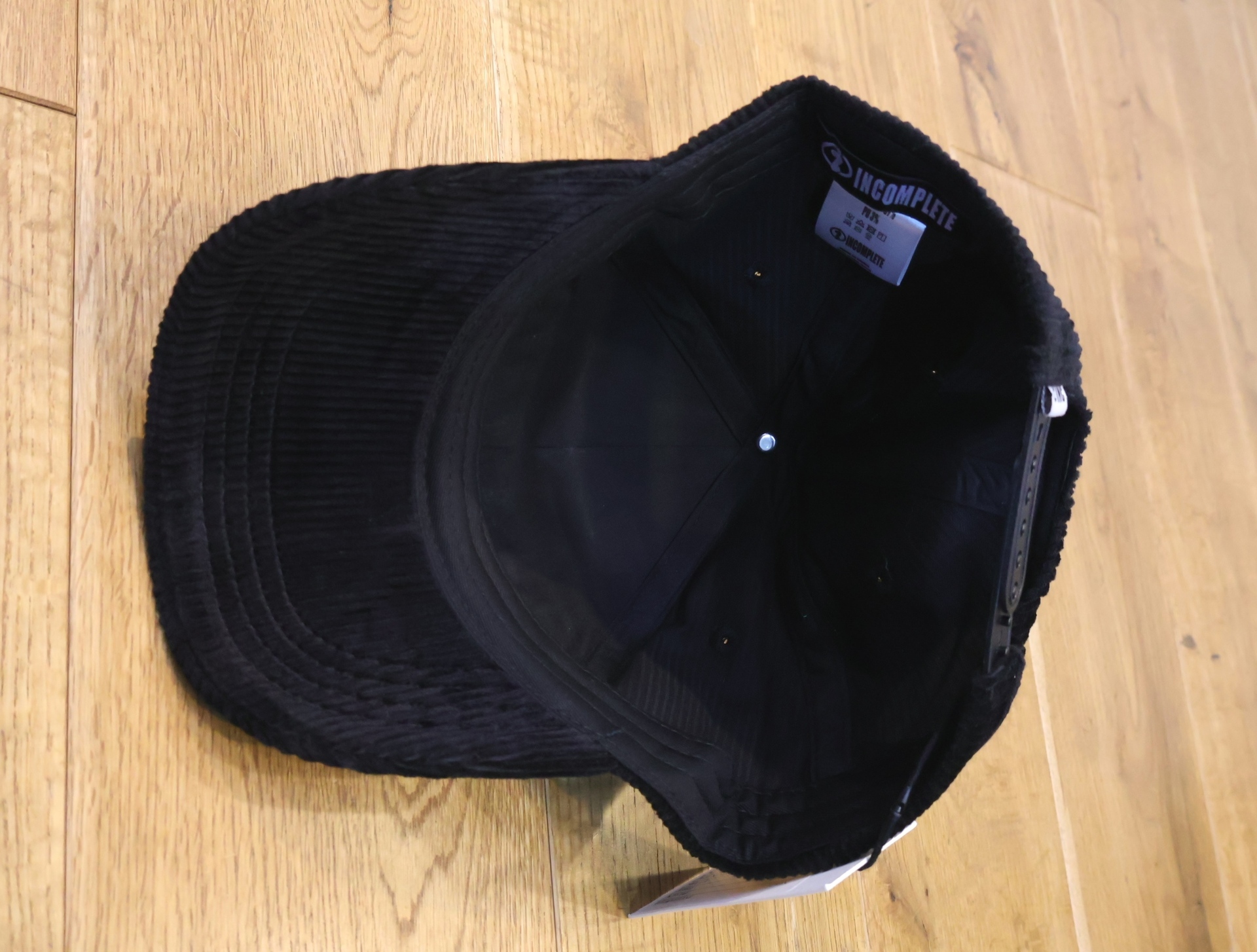 INCOMPLETE TOKYO 「Corduroy 5 panel cap」 コーデュロイキャップ