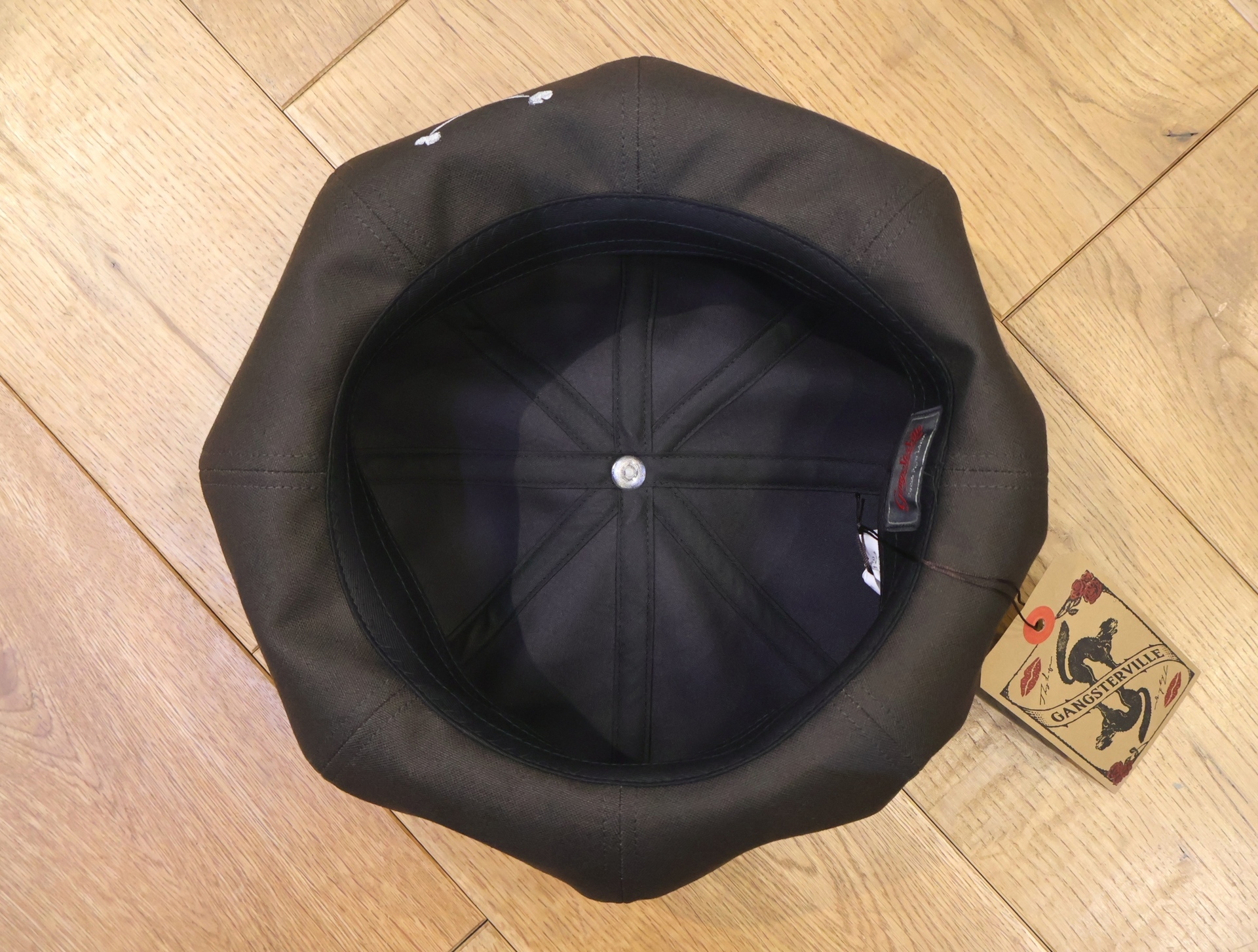 チ*ョ様 鶴デザイン ベレー帽 黒　SEXTET IMP. チ*ョ様 鶴デザイン ベレー帽 黒 SEXTET IMP. - メルカリ