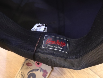 チ*ョ様 鶴デザイン ベレー帽 黒　SEXTET IMP. チ*ョ様 鶴デザイン ベレー帽 黒 SEXTET IMP. チ*ョ様 鶴