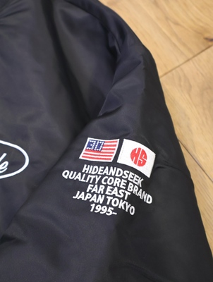 Hide and Seek 「Stadium Jacket(25aw)」 パデッド ナイロンスタジアム