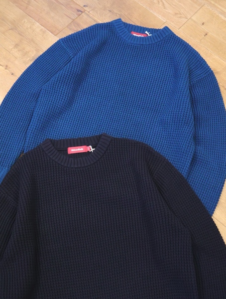 Hide and Seek 「Heavy Waffle Knit Sweater 」 クルーネック