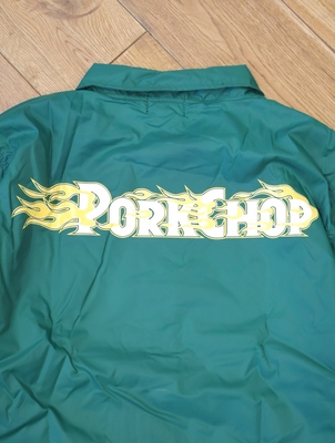 XL【PORKCHOP】LOGO COACH JKT／新品未使用／送料込 PORKCHOP - BOA COACH JKT 24 / BLACK / コーチジャケット | Stripe